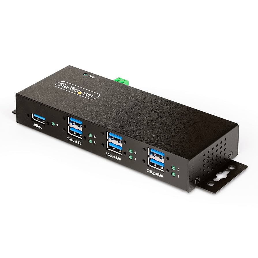 Amazon.com: StarTech.com 7-Port Managed USB Hub with 7X USB